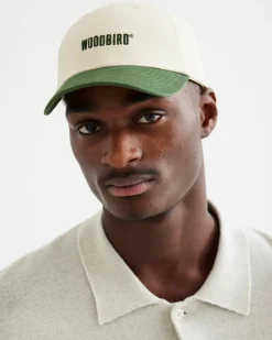 Best Woodbird Core Twill Kasket, , One size Offwhite-Army