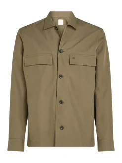 Calvin Klein Cotton Blend Overshirt, , S* Overshirts