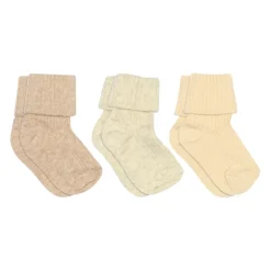 MP Denmark Cotton Rib Baby 3-pak Strømper, , 15-16*Børn Sokker & Strømper