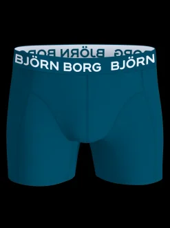 Björn Borg Cotton Stretch 5-pak Boxershorts, , L Blå/Grøn/Print