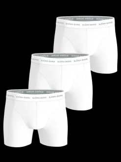 New Björn Borg Cotton Stretch 3-pak Boxershorts, , L Hvid