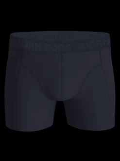 Outlet Björn Borg Cotton Stretch 3-pak Boxershorts, , M Sort/Print/Blå