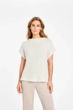 Outlet Gustav Coya Striktrøje, , XL Off White