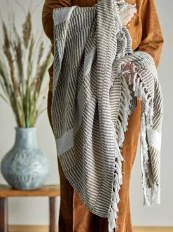 Hot Bloomingville Creative Collection Isnel Plaid, , 130x160 cm Nature