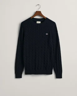 GANT Crewneck Striktrøje, , 3XL* Strik