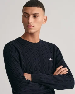 GANT Crewneck Striktrøje, , 3XL* Strik