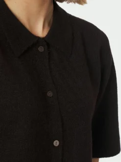 Sale Neo Noir Cunna Knit Bluse, , 40 Dark Brown