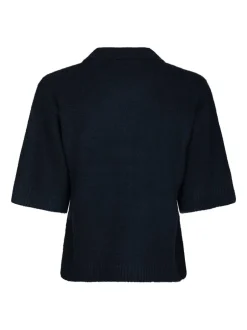 Neo Noir Cunna Knit Bluse, , 38 Navy