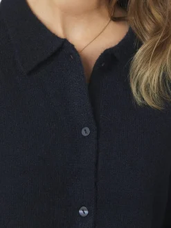 Neo Noir Cunna Knit Bluse, , 38 Navy