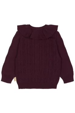 New Petit Piao Dalia Knit Cardigan, , 92 cm Dark Grape