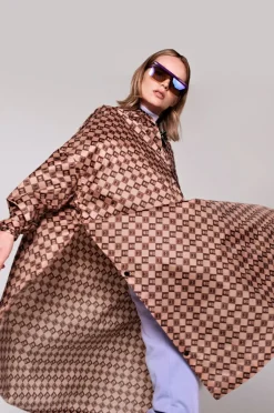 Online Rainkiss Regnponcho, Damier