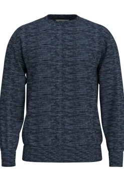 Clearance Selected Homme Dane Structure Crew Neck Striktrøje, , XL Sky Captain Oceana Twist