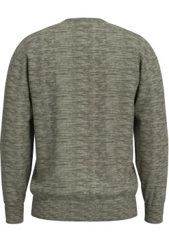 Hot Selected Homme Dane Structure Crew Neck Striktrøje, , L Oatmeal Morel Twist