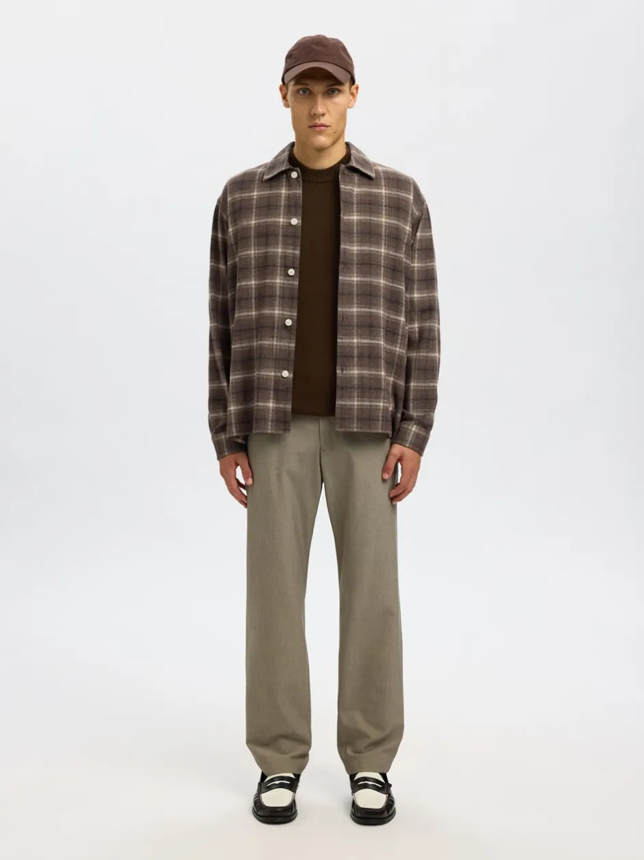 Discount Selected Homme Dane Structure Crew Neck Striktrøje, , M Demitasse