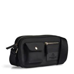 Markberg Darla Small Crossbody, Black/Gold