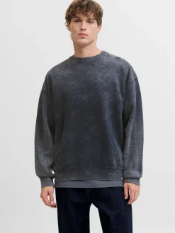 Clearance R.D.D. Royal Denim Division Dawson Overdye Crew Neck Sweatshirt, , XXL Black