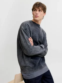Clearance R.D.D. Royal Denim Division Dawson Overdye Crew Neck Sweatshirt, , XXL Black