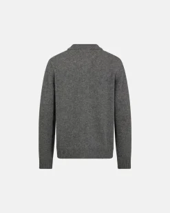 Best Resteröds Dean Knit Cardigan, , M Light Grey Melange