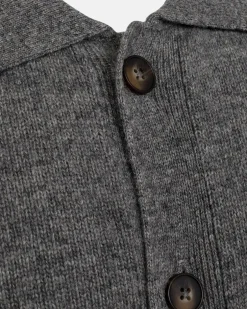 Best Resteröds Dean Knit Cardigan, , M Light Grey Melange