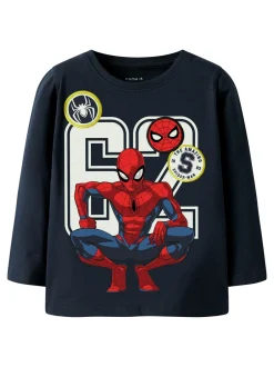 Name It Deep Spider Bluse, , 116 cm*Børn T-Shirts & Toppe|Bluser