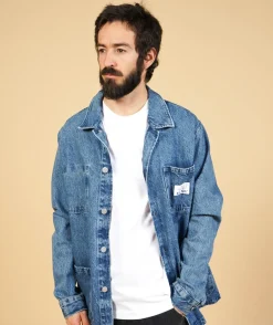Best ELSK Denim Overshirt, M Nineties Blue