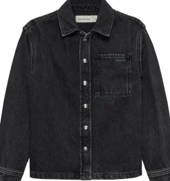 Outlet Calvin Klein Denim Skjorte, , 164 cm Optic Washed Black