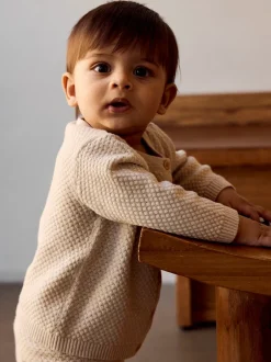 New Name It Denver Langærmet Cardigan, , 86 cm Peyote Melange