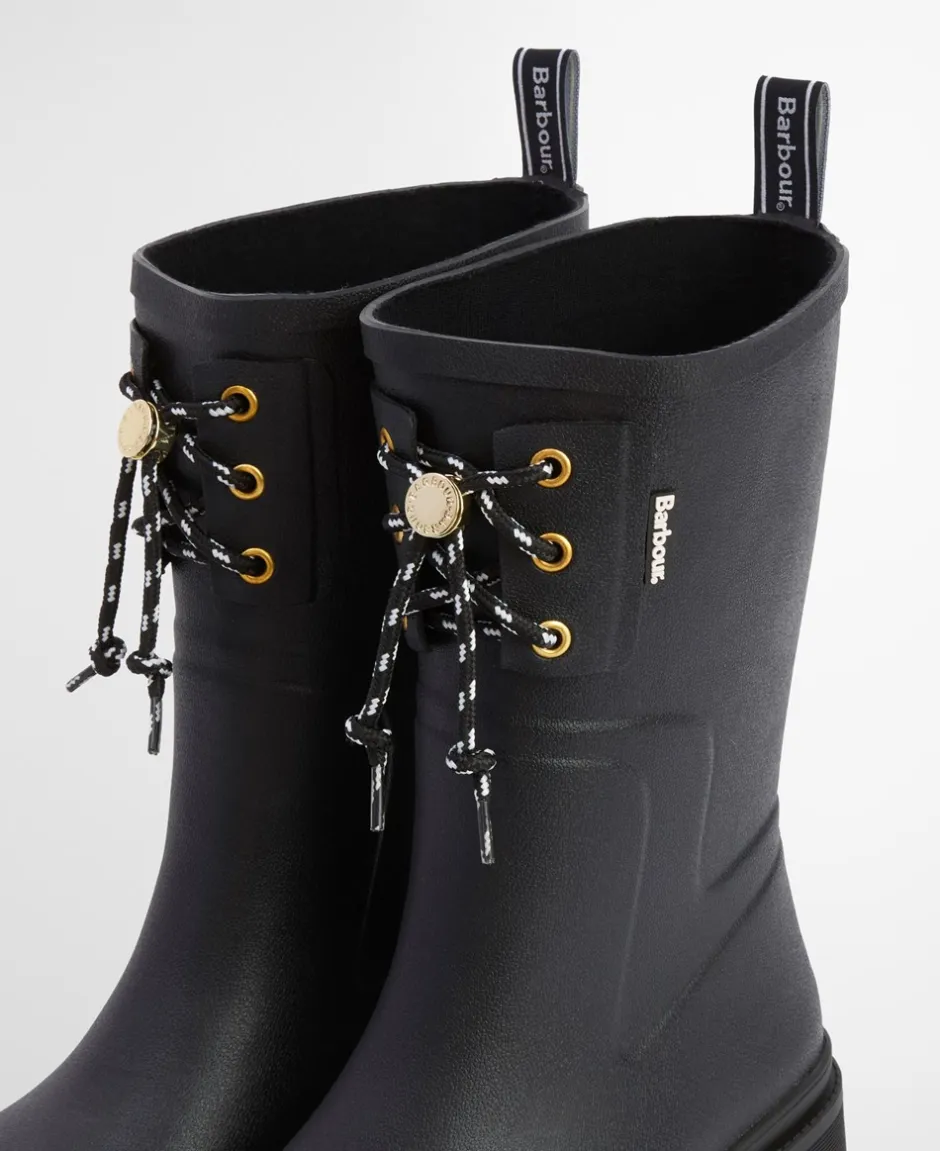 Hot Barbour Devlin Mid Welly Gummistøvler, , 37 Black