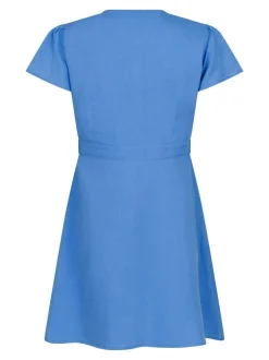 New Neo Noir Diara Linen Kjole, , 40 Dusty Blue