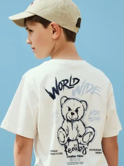 New Name It Dipo T-shirt, , 146-152 cm Cloud Dancer