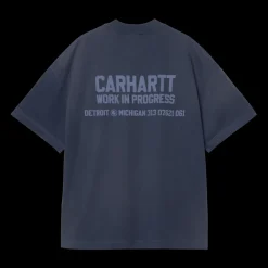 New Carhartt WIP Distance T-shirt, , M Jupiter