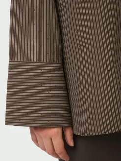 Neo Noir Dita Striped Line Skjorte, , 36 Dark Brown