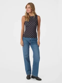 Neo Noir Ditty Jersey Dot Top, , 40*Dame T-Shirts & Toppe