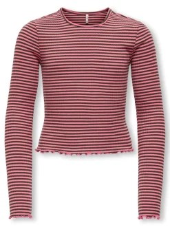 KIDS ONLY Dixi Life O-Neck Stripe Bluse, , 134-140 cm*Børn Bluser