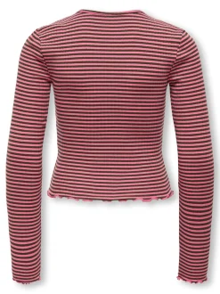 KIDS ONLY Dixi Life O-Neck Stripe Bluse, , 134-140 cm*Børn Bluser