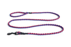 Hot HAY Dog Braided Hundesnor, Red/Blue