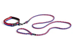 Hot HAY Dog Braided Hundesnor, Red/Blue