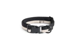 Sale HAY Dog Flat Hundehalsbånd, Black/White