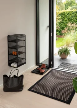 Outlet Tica Copenhagen Dot Gulvmåtte, , 90x130 cm Sort/Sand