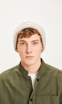 Knowledge Cotton Apparel Double Layer Rib Beanie, , One size* Huer & Kasketter
