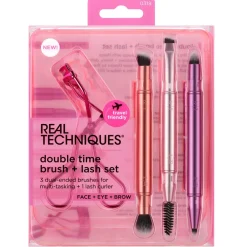 Discount Real Techniques Double Time Brush + Lash Makeupbørstesæt