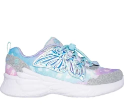 Outlet Skechers Dream Racer Wing Brites Sneakers, , 32 Silver/Lavender