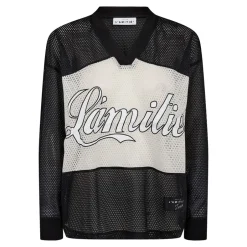 Best Haute L’Amitié Drift Mix Logo Bluse, , L Black
