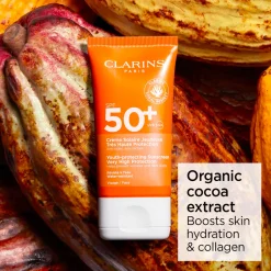 New Clarins Dry Touch Sun Care Ansigtscreme, SPF 50, 50 ml