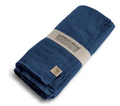 Clearance Lovely Linen Dug, , 145x380 cm Denim Blå