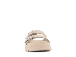 Clearance Palladium Dunlite Riviera Suede Sandaler, , 40 Warm Sand