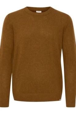 Discount Solid Dyllon Pullover, , L Cinnamon Melange