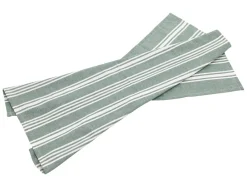 Bastian Eco Stripe Viskestykke, , 50x70 cm Green Bay
