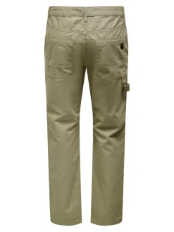 Discount ONLY & Sons Edge Loose Workwear Bukser, , W30/L34 Mermaid