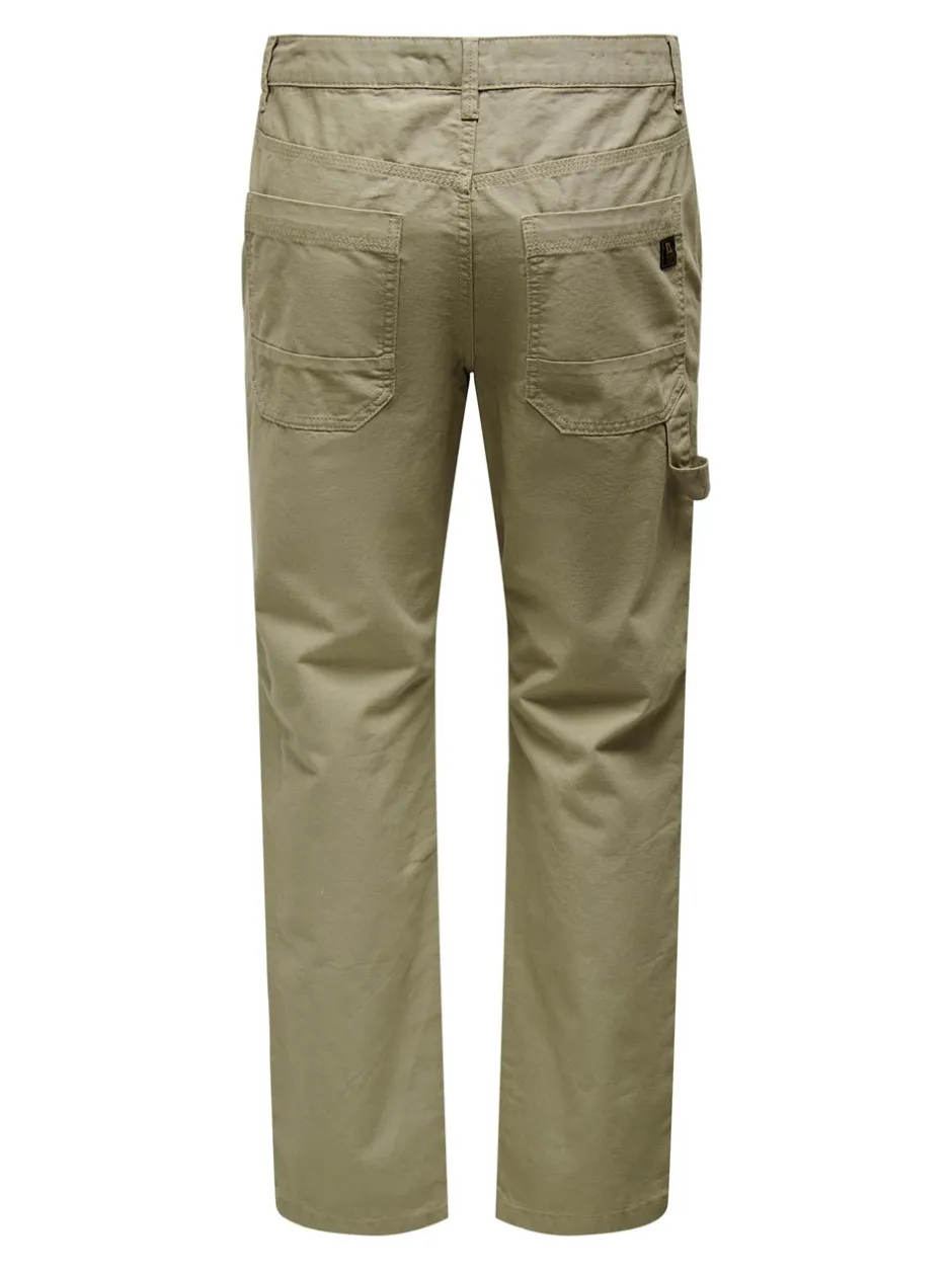 Discount ONLY & Sons Edge Loose Workwear Bukser, , W30/L34 Mermaid